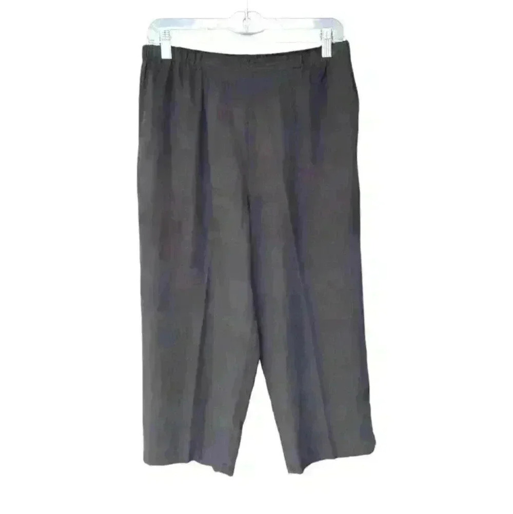 Pineapple Moon Black Silk Pants